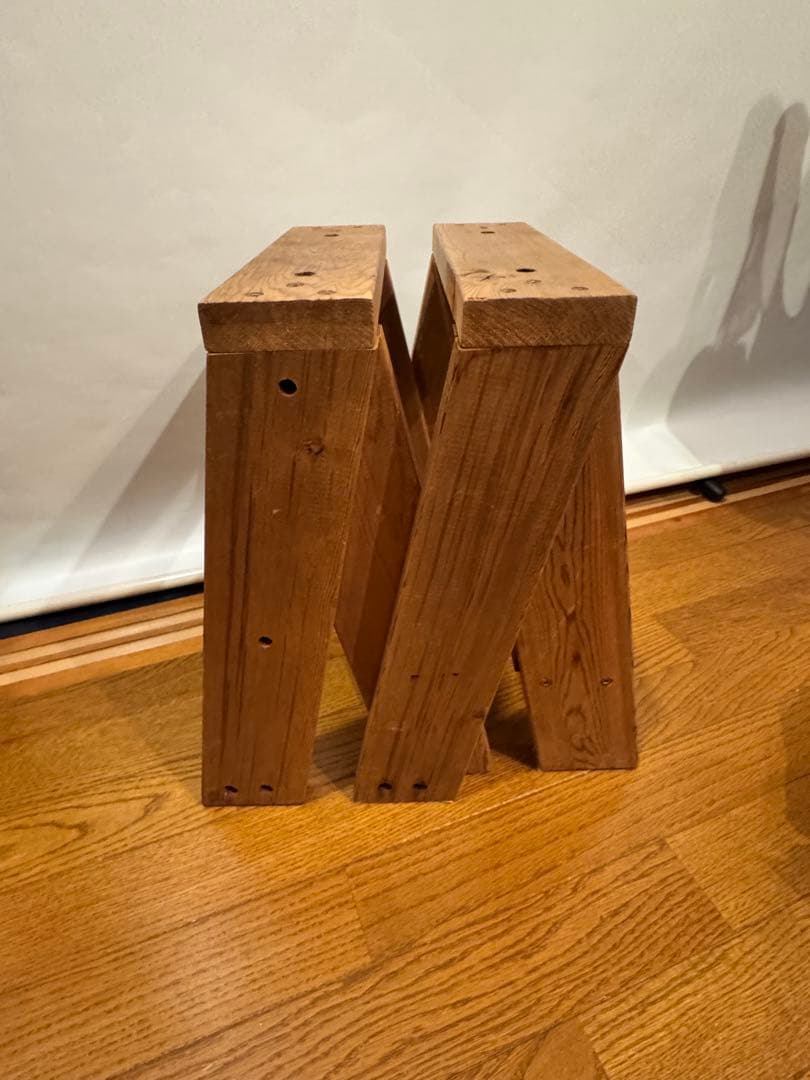 石巻工房AA ロウスツール 2脚セット　ヴィンテージ