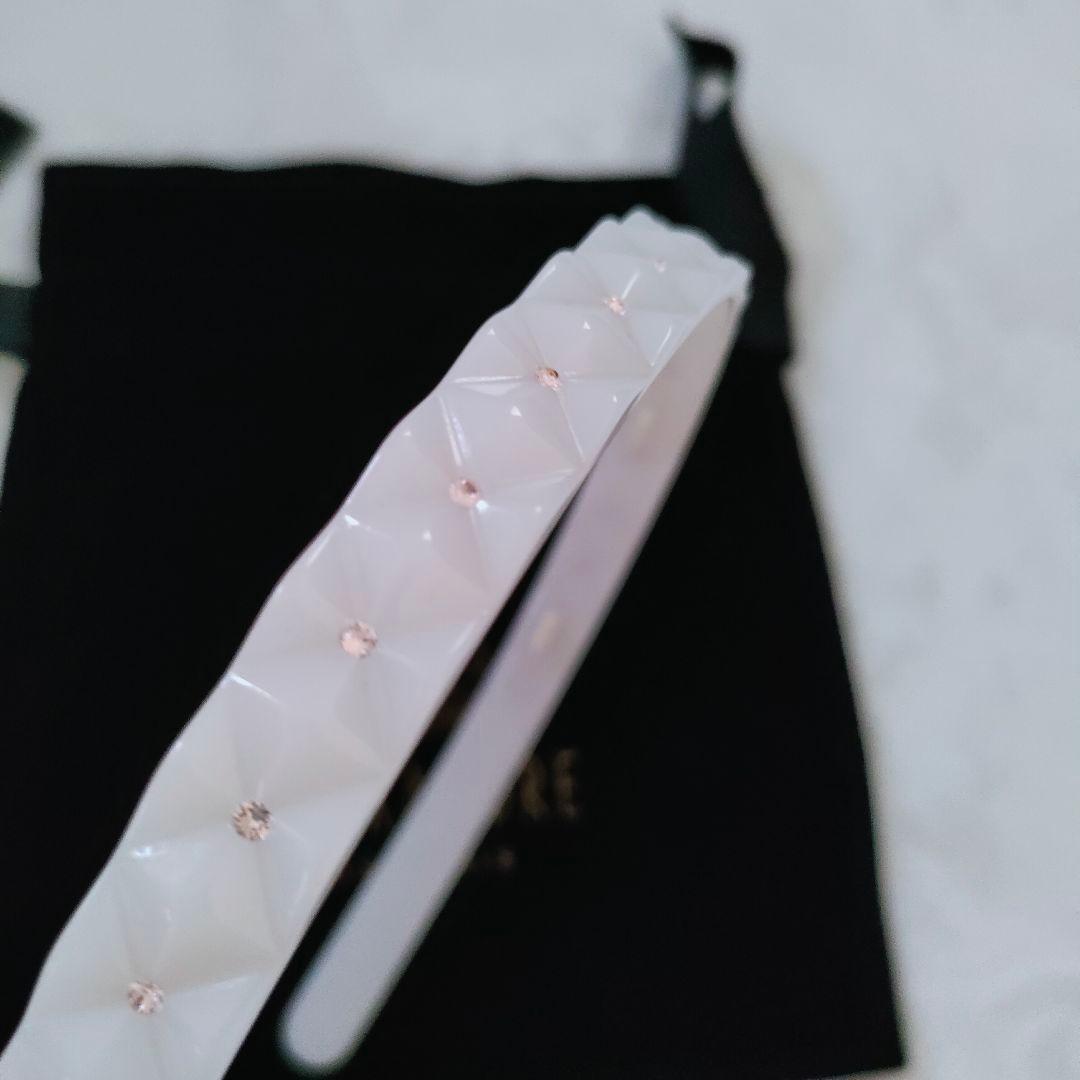 アレクサンドルドゥパリ カチューシャ ホワイト スワロフスキー ヘアアクセサリー