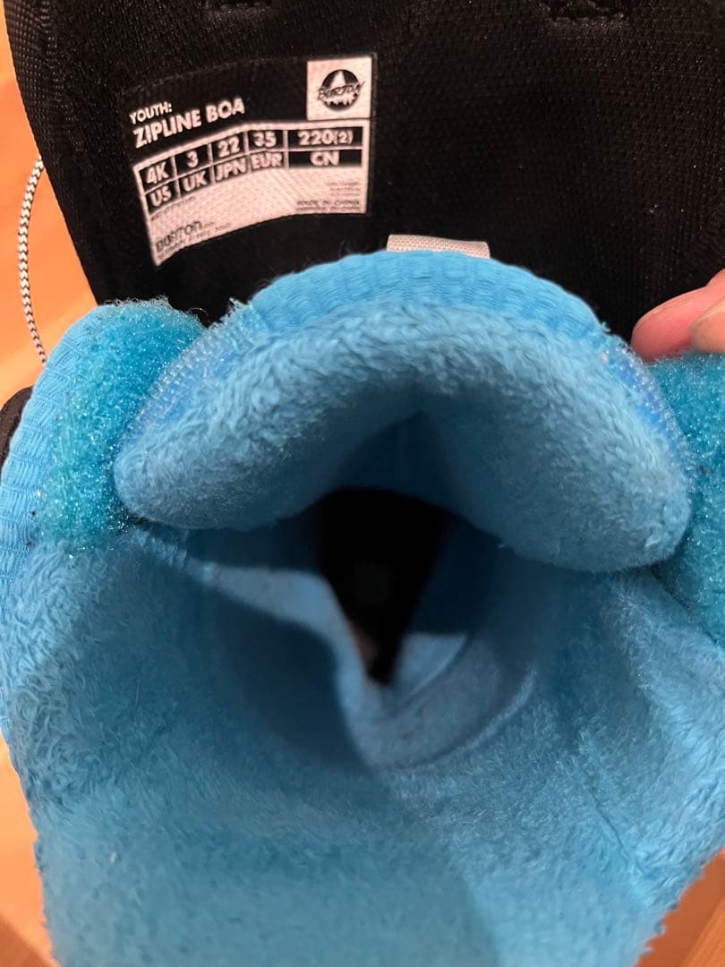 美品　BURTON ZIPLINE 22センチ　キッズ　子供　ブーツ
