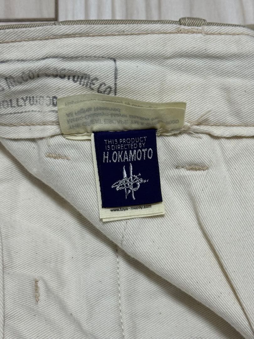 トイズマッコイ マックイーン　チノパン　\"V.HILTS\"TROUSERS