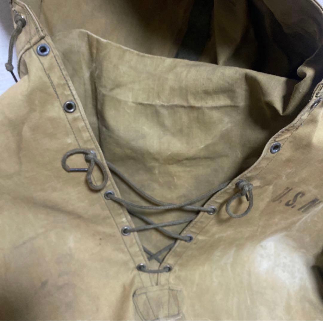 40s 50s 米軍　実物　USN N−2デッキ　レインパーカー