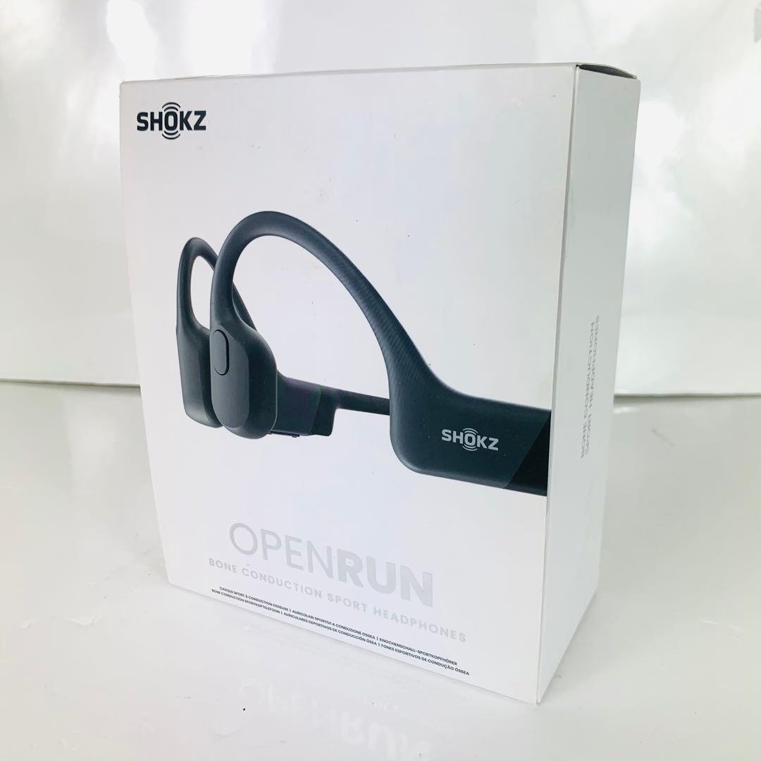 【美品】Shokz OpenRun 骨伝導イヤホン ブラック｜付属品完備