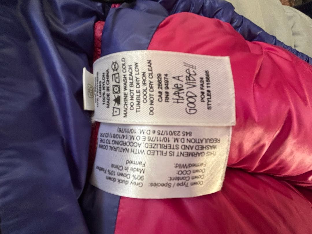 stussy ダウンジャケット