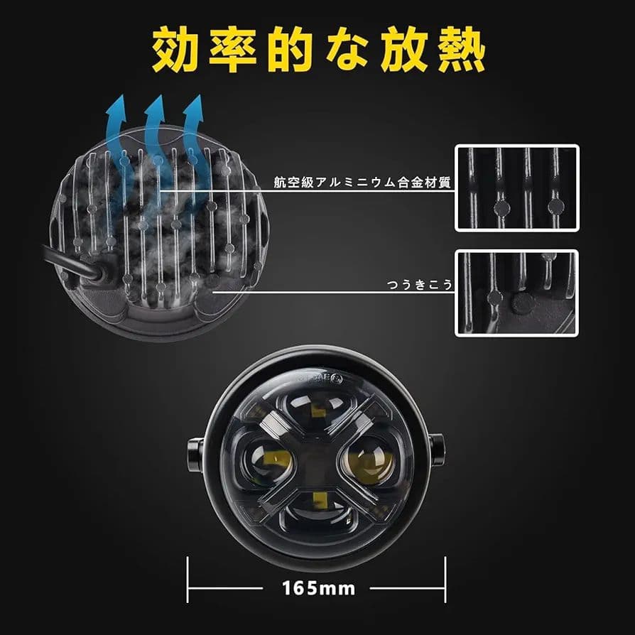 イエロー DRL ヘッドライト ハンターカブ CT125 LED 防水 防塵