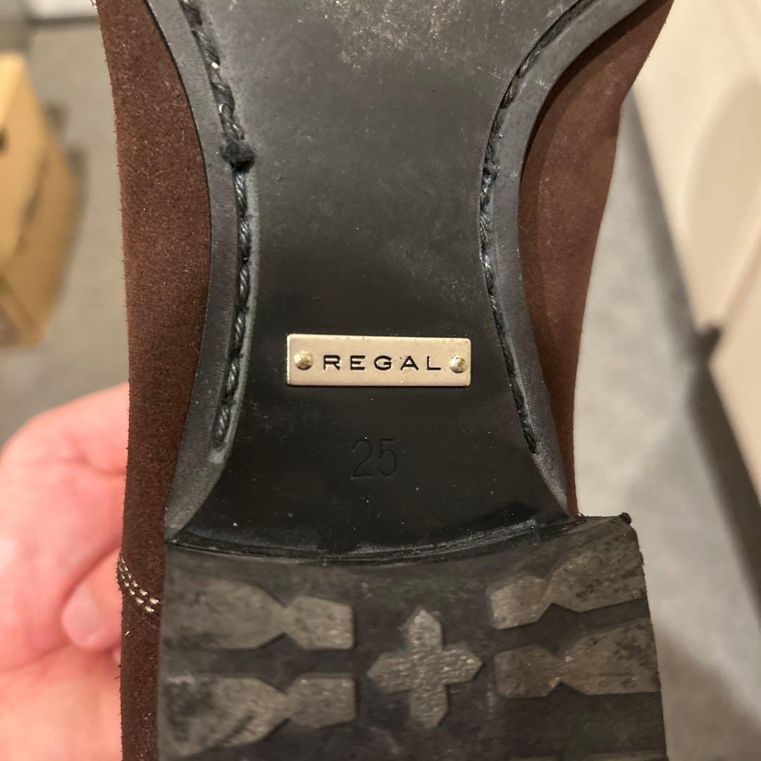 REGAL 革靴 011R スエード　ブラウン　25cm
