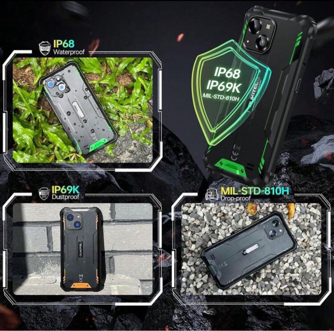 OUKITEL WP32 頑丈なスマートフォン SIMフリー、6\"ディスプレイ、