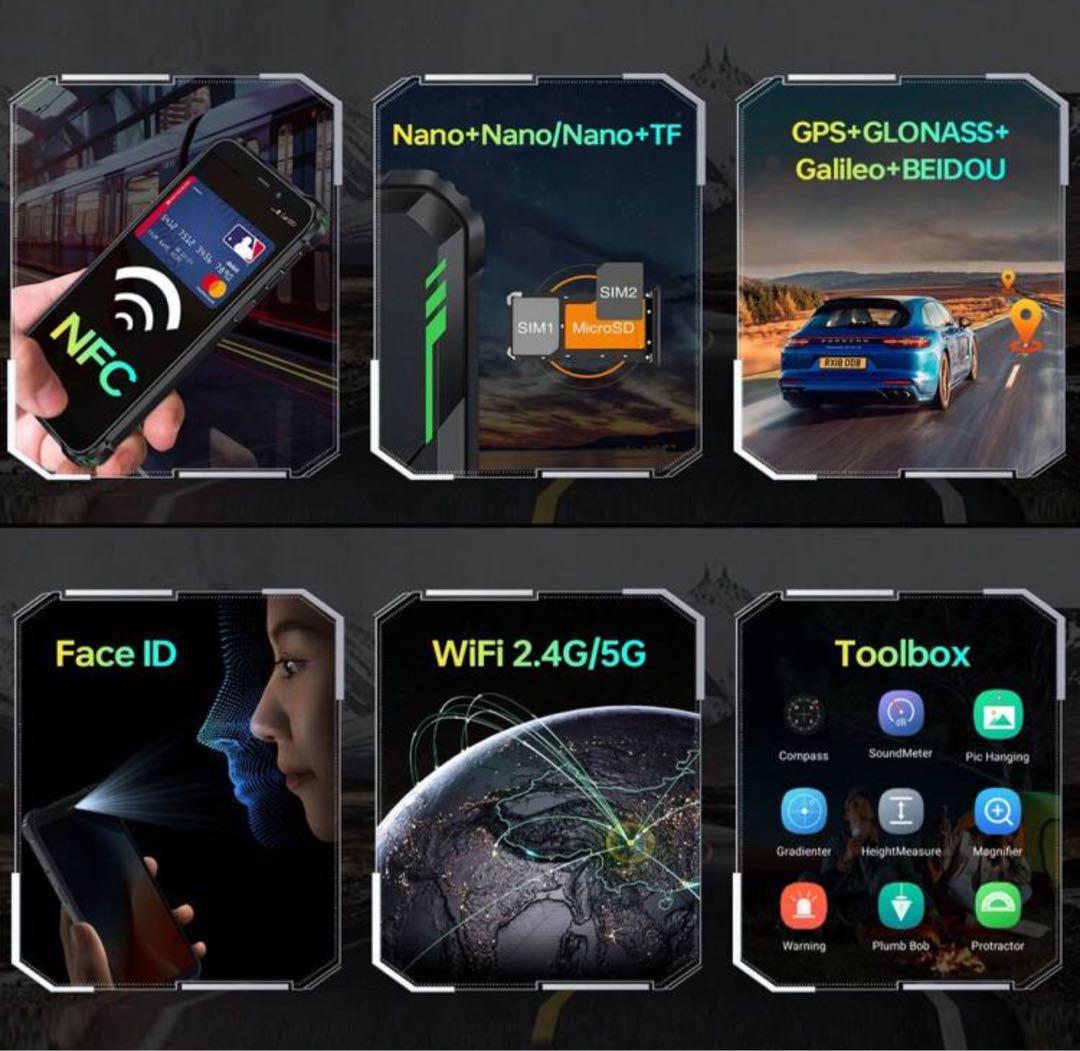 OUKITEL WP32 頑丈なスマートフォン SIMフリー、6\"ディスプレイ、