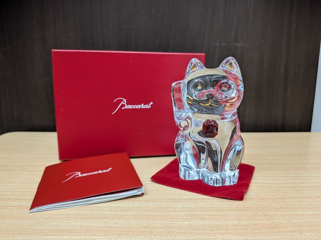 Baccarat バカラ まねき猫 レッドオクトゴン