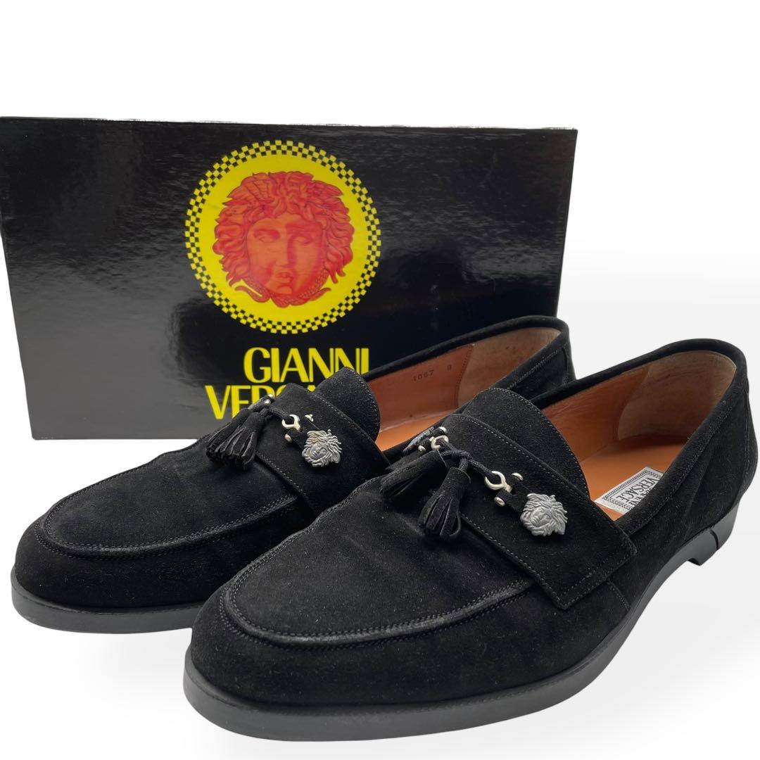 極美品　希少　GIANNI VERSACE　ローファー　スウェード　27.0