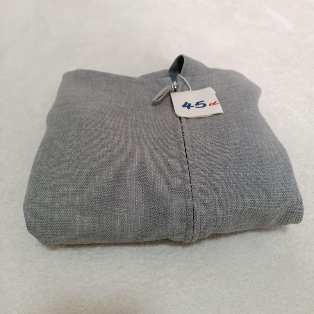 【専用】45R コットン　ジップアップパーカー　グレー　サイズ1