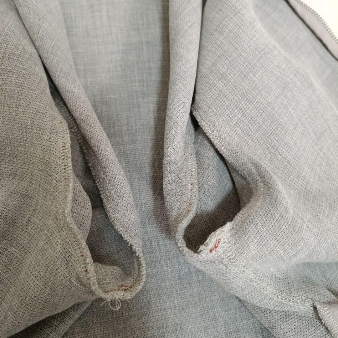 【専用】45R コットン　ジップアップパーカー　グレー　サイズ1