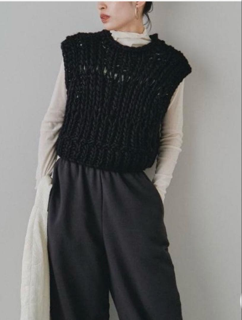 TODAYFUL Chunky handknit vest ニットベスト