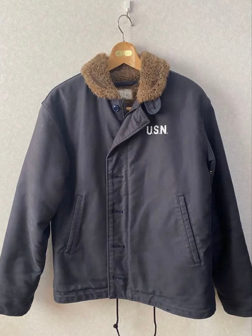 HOUSTON(ヒューストン) N-1 デッキジャケット 40 バックステンシル