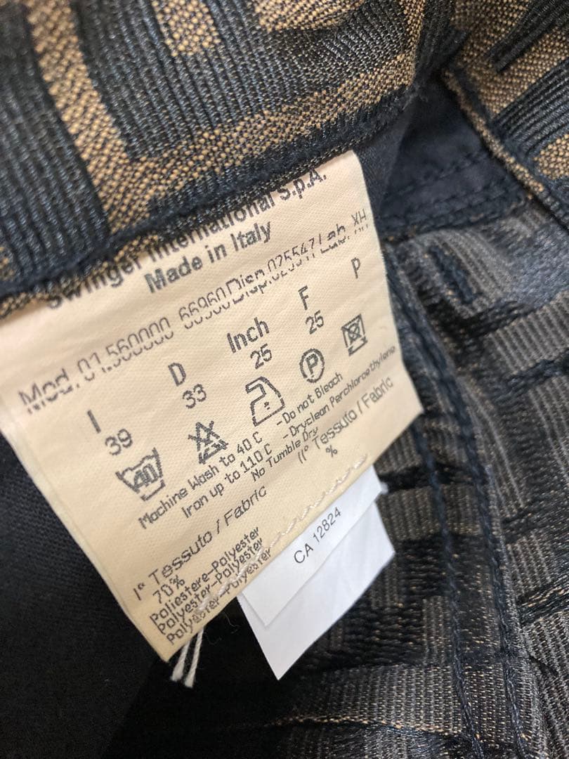 【新品】フェンディFENDIパンツ ヴィンテージ正規店購入　ズッカ柄