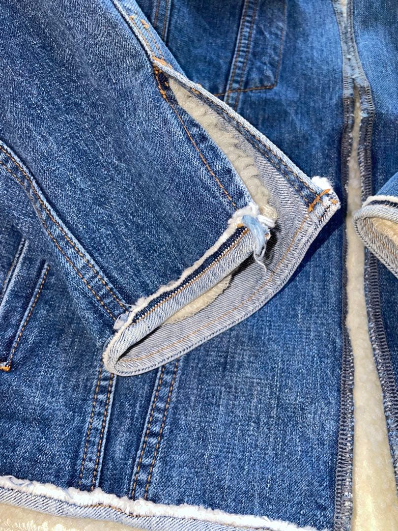 l*e様 ★エヌハリ　デニムジャケット　ボアインナー付　size40