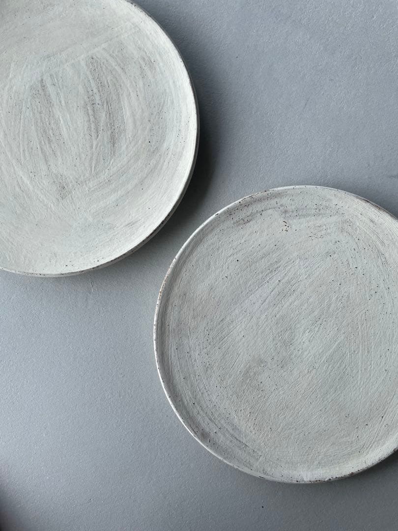 二階堂明弘 プレート 皿 パスタ皿 カレー皿 パン皿 ホワイト 2枚セット