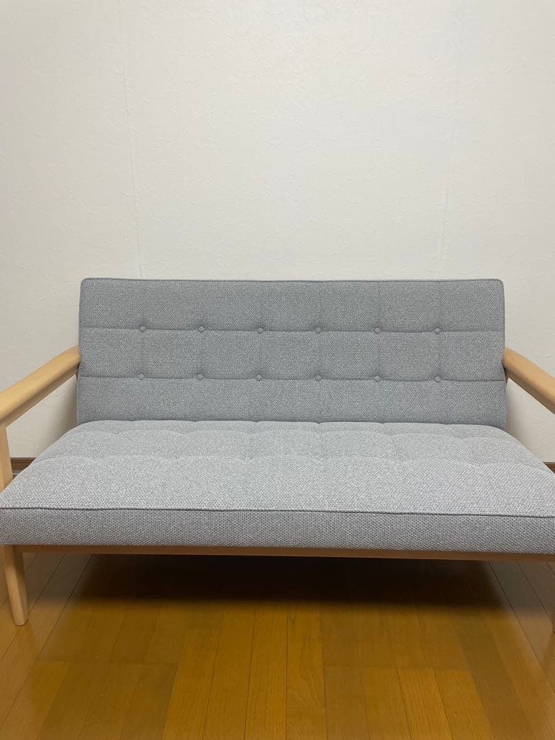 カリモク60 Kチェア 2シーター　ミストグレー