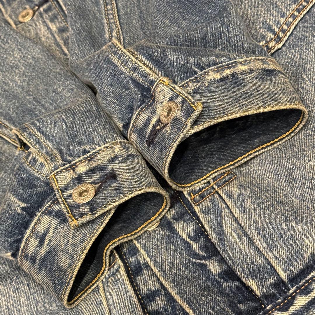 美品 【リーバイス】 1st 復刻 デニム トラッカージャケット 牛革 M