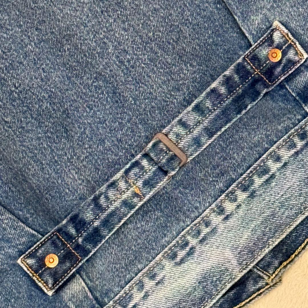 美品 【リーバイス】 1st 復刻 デニム トラッカージャケット 牛革 M