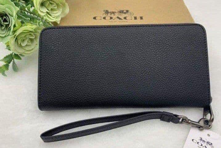 新品未使用コーチ長財布馬車レインボーロゴブラックレディースメンズ送料無料即日発送