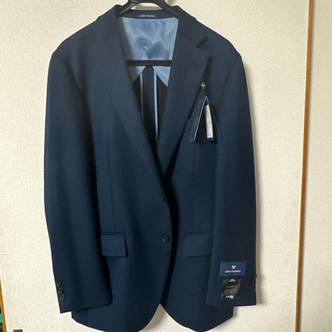 【新品】マリオバレンチノ×尾州ウール テーラードジャケット ネイビー AB6