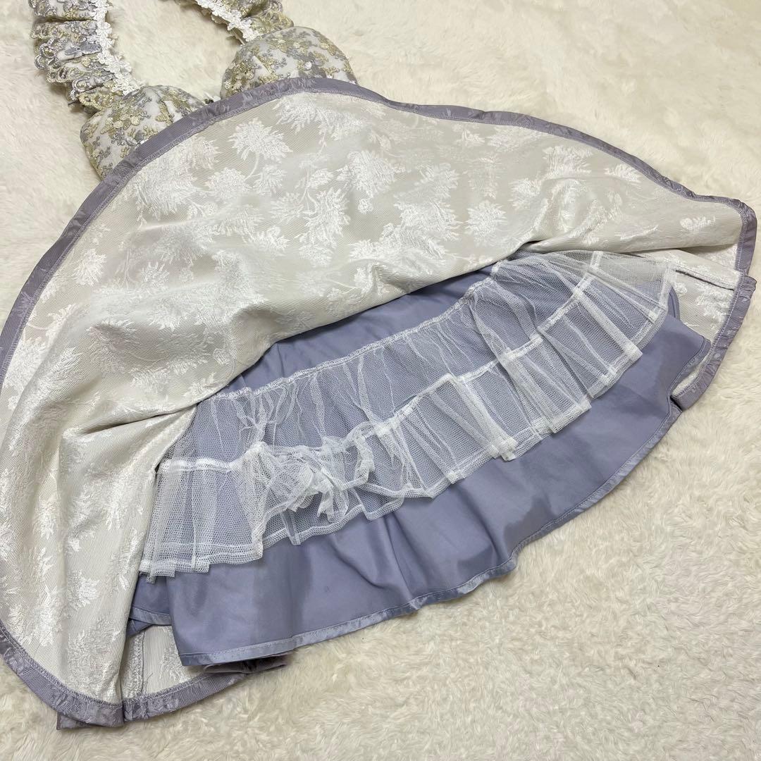 キャバドレス Sugar ROBEdeFLEURS 刺繍　フリル　紫