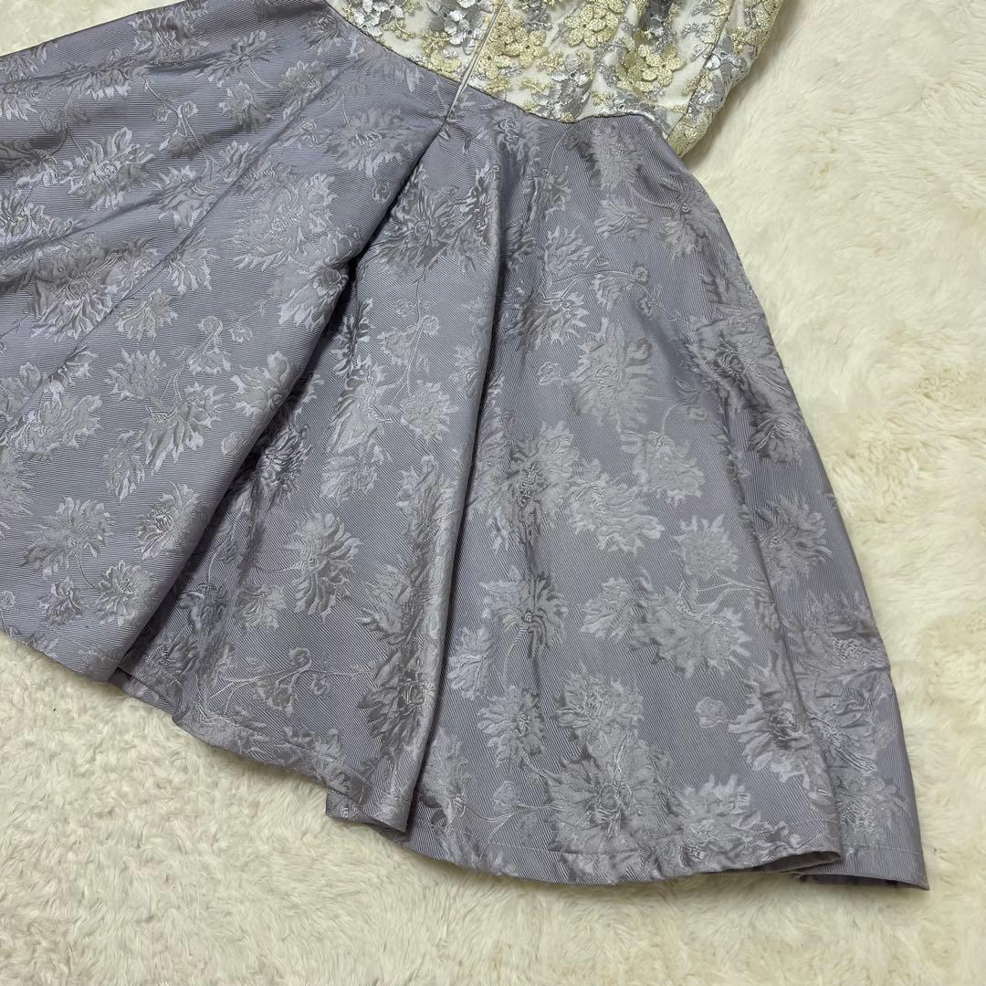 キャバドレス Sugar ROBEdeFLEURS 刺繍　フリル　紫