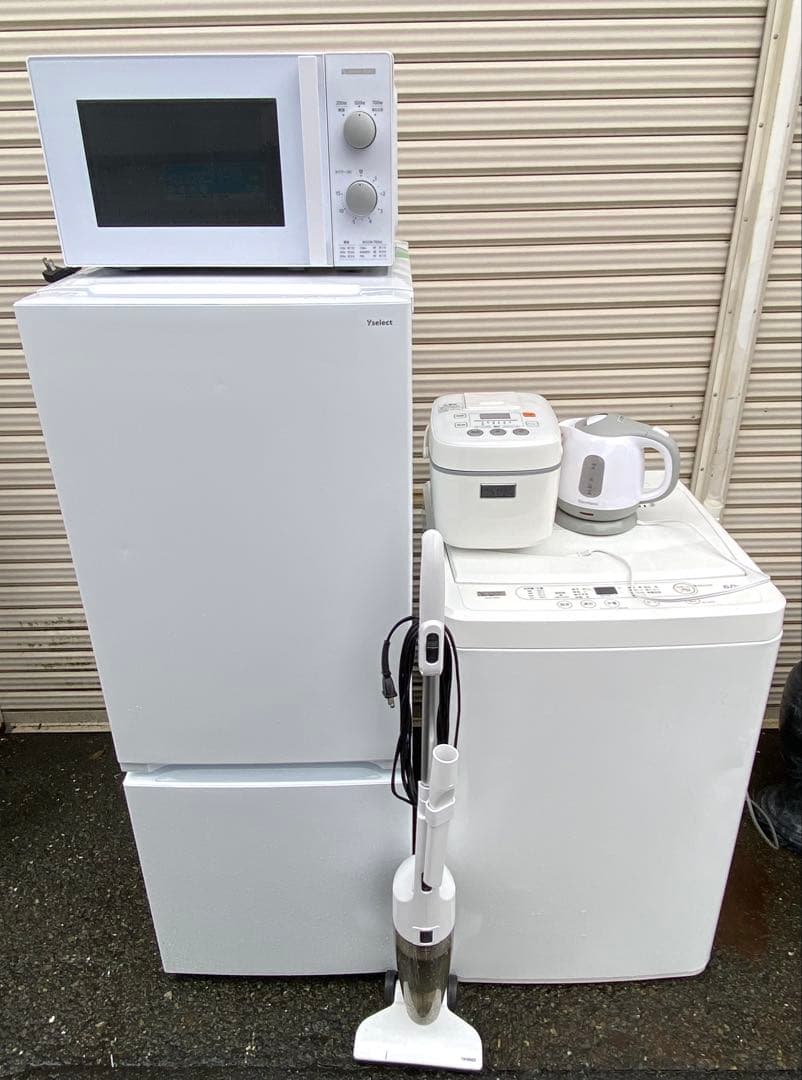 家電6点セット 冷蔵庫 洗濯機 レンジ 掃除機 炊飯器 【福岡 佐賀一部地域】
