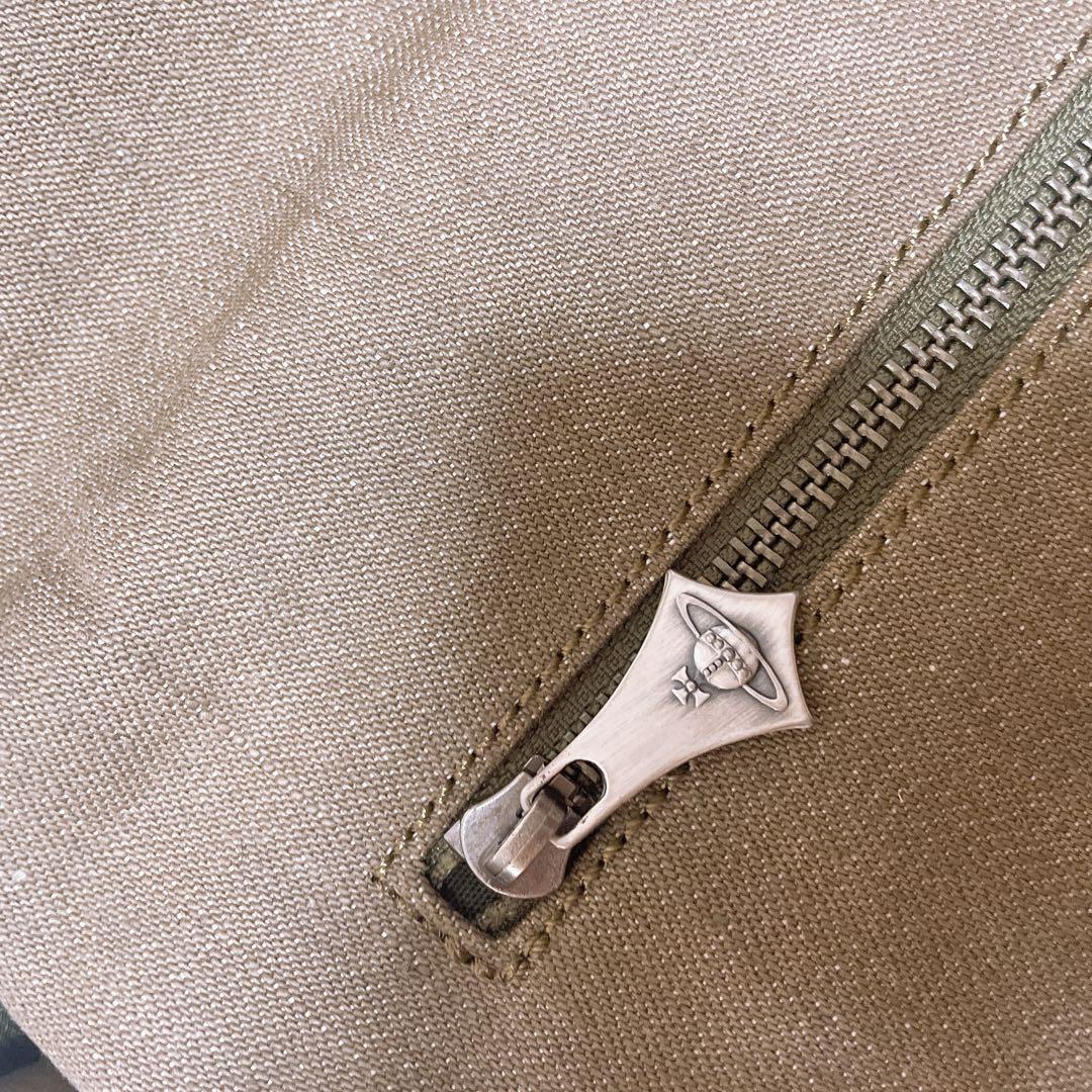 Vivienne Westwood デニム素材 本革 ショルダーバッグ A4