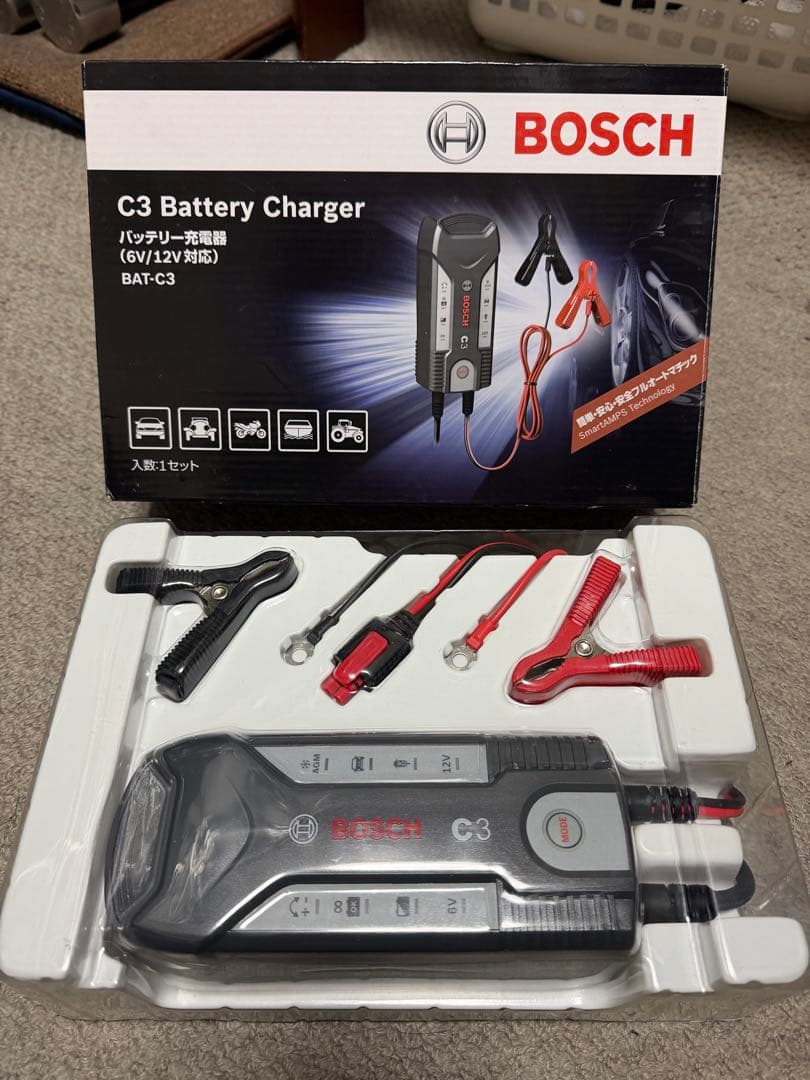 メンテナンス BOSCH C3 Battery Charger 6V/12V
