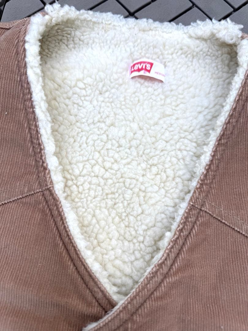 70's 希少‼︎ Levi's デニムベスト ボア リーバイス コーデュロイ