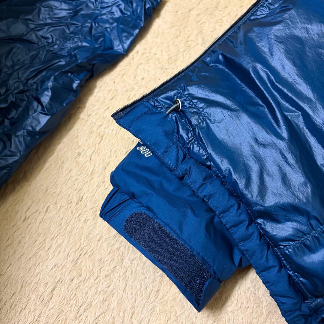 希少サイズ M-R mont-bell パーマフロストライトダウンパーカ 青