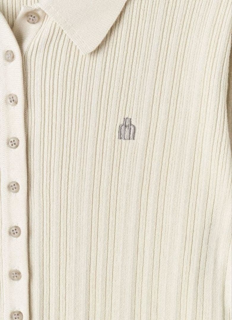 トップス herlipto Trois Rib Knit Polo Top