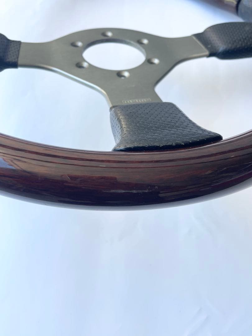 【廃盤モデル】希少　MOMO ステアリング　ファイター　ウッドレザーコンビ　モモ