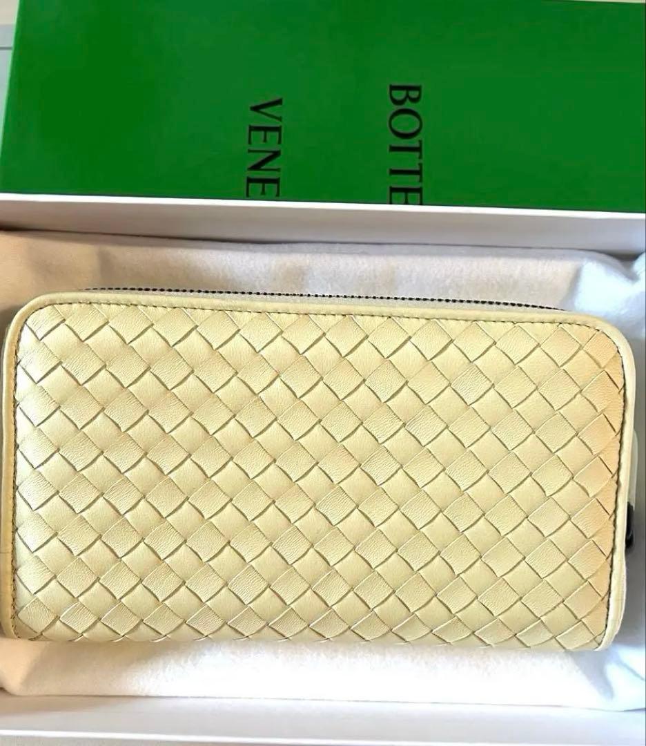 【最終値下】未使用 ボッテガヴェネタ イントレチャート 長財布 イエロー