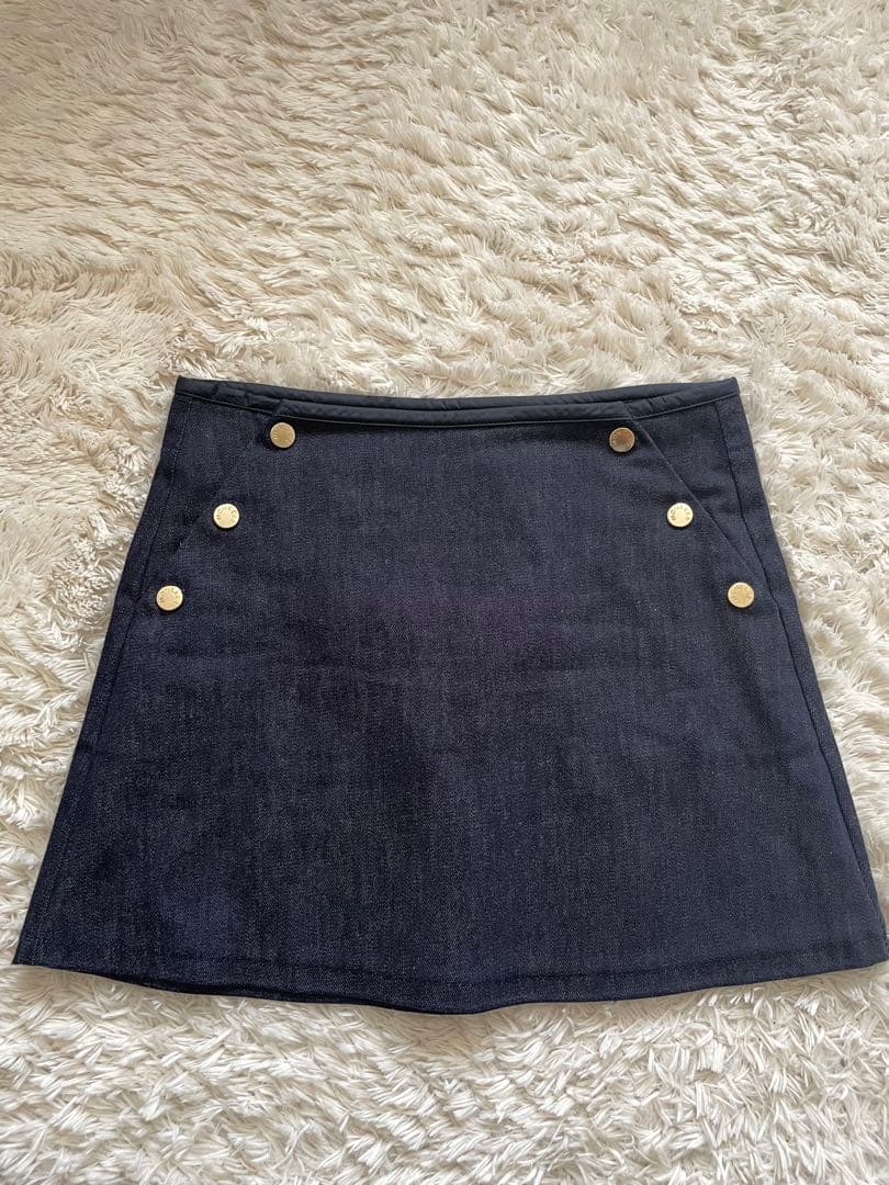 MONCLER ボタン付きデニムスカート