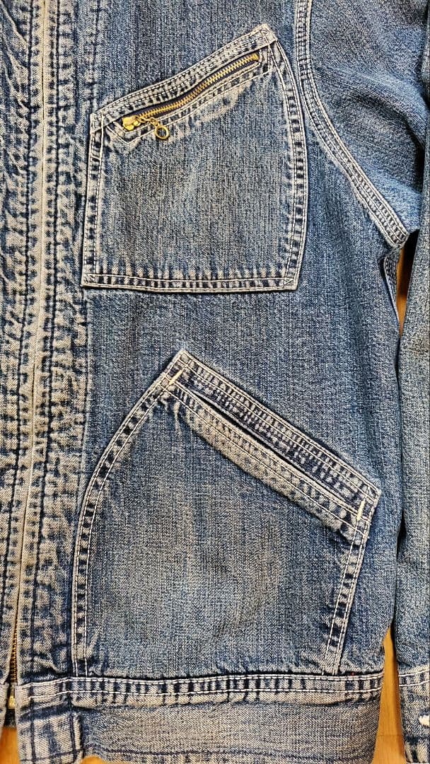 ボ*帳様 旧DENIME オリゾンディ期 91-LB型 デニムブルゾン Mサイズ