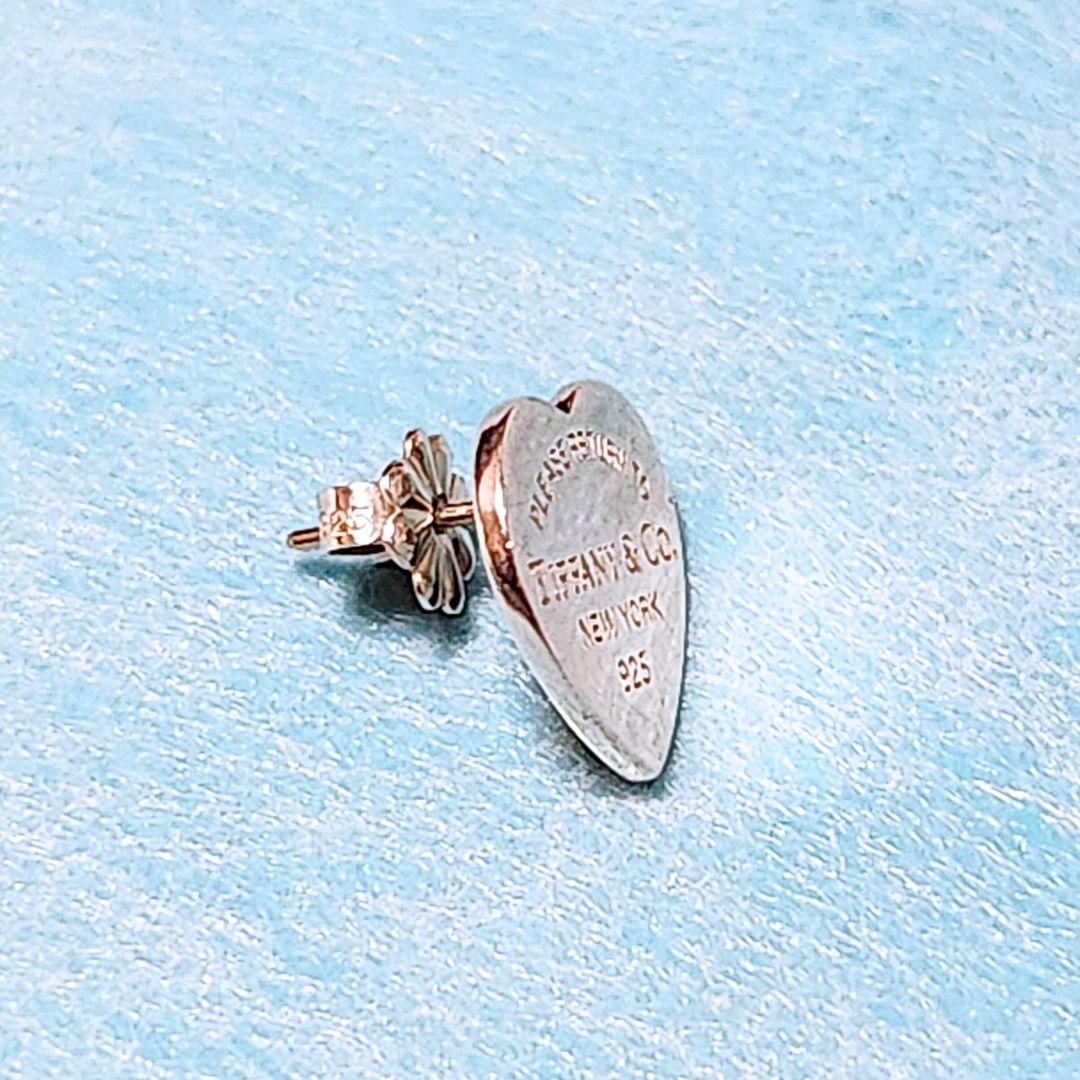 Tiffany & Co. ハート型 片耳用 スタッド ピアス 925 シルバー