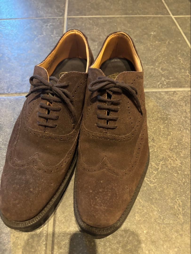 【美品】Church's スエード ウィングチップ 70F New York