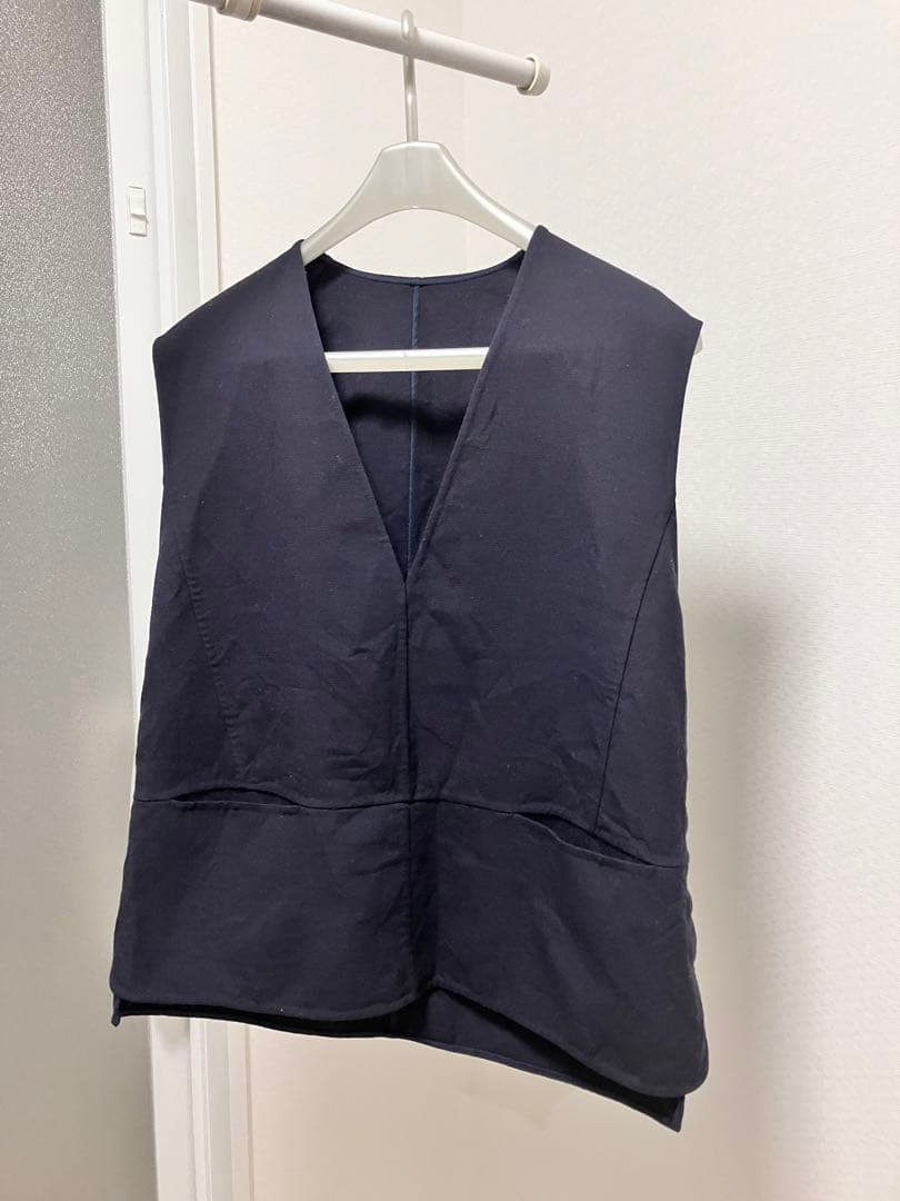 2023 Drawerドゥロワー FALL1 ウールオックスケヌキ ベスト　ジレ