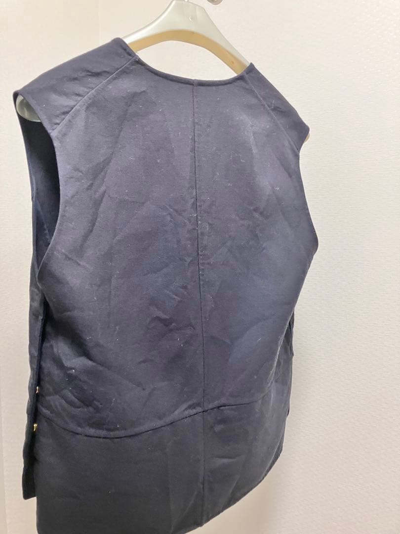 2023 Drawerドゥロワー FALL1 ウールオックスケヌキ ベスト　ジレ