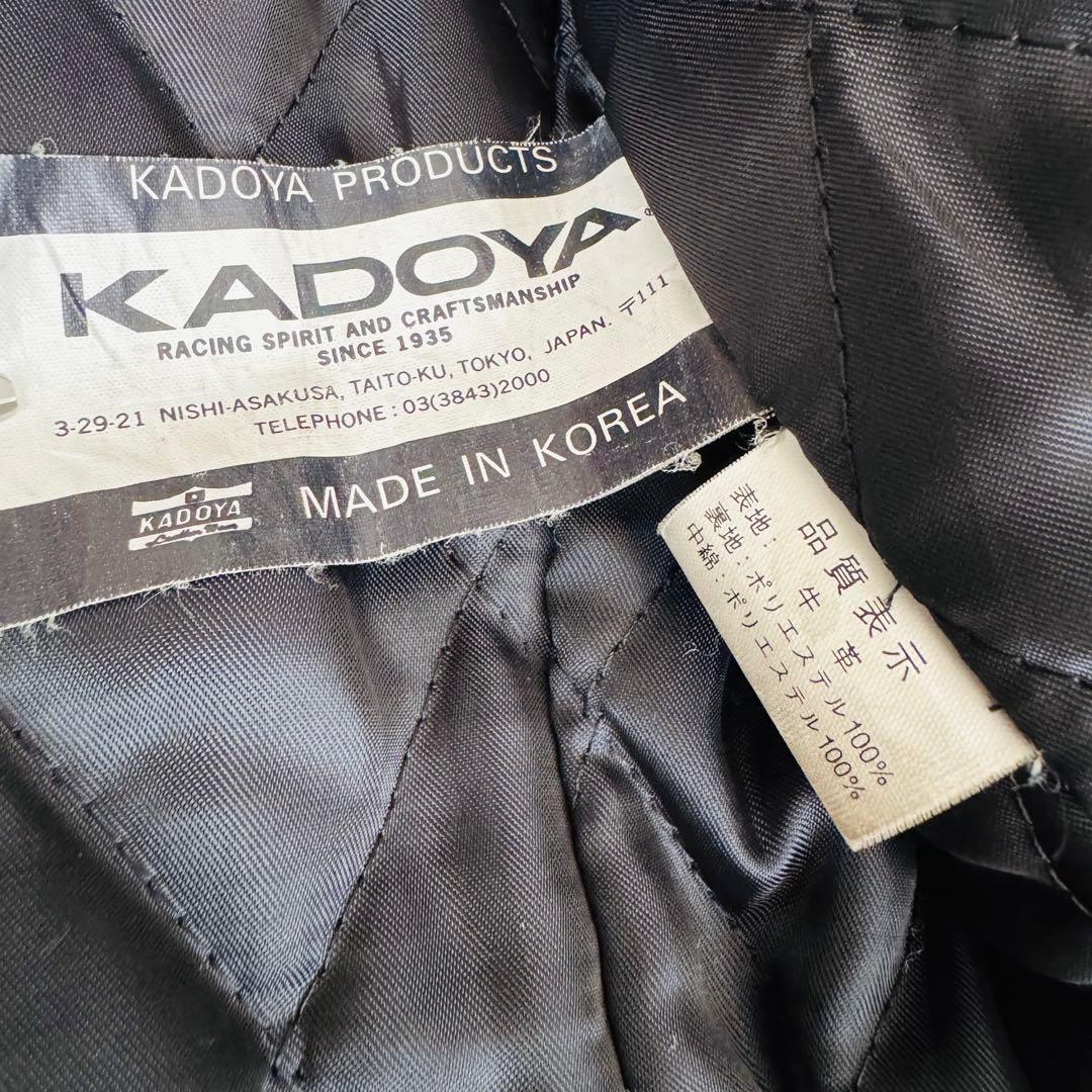 カドヤ　シングルライダース　レザージャケット　牛革