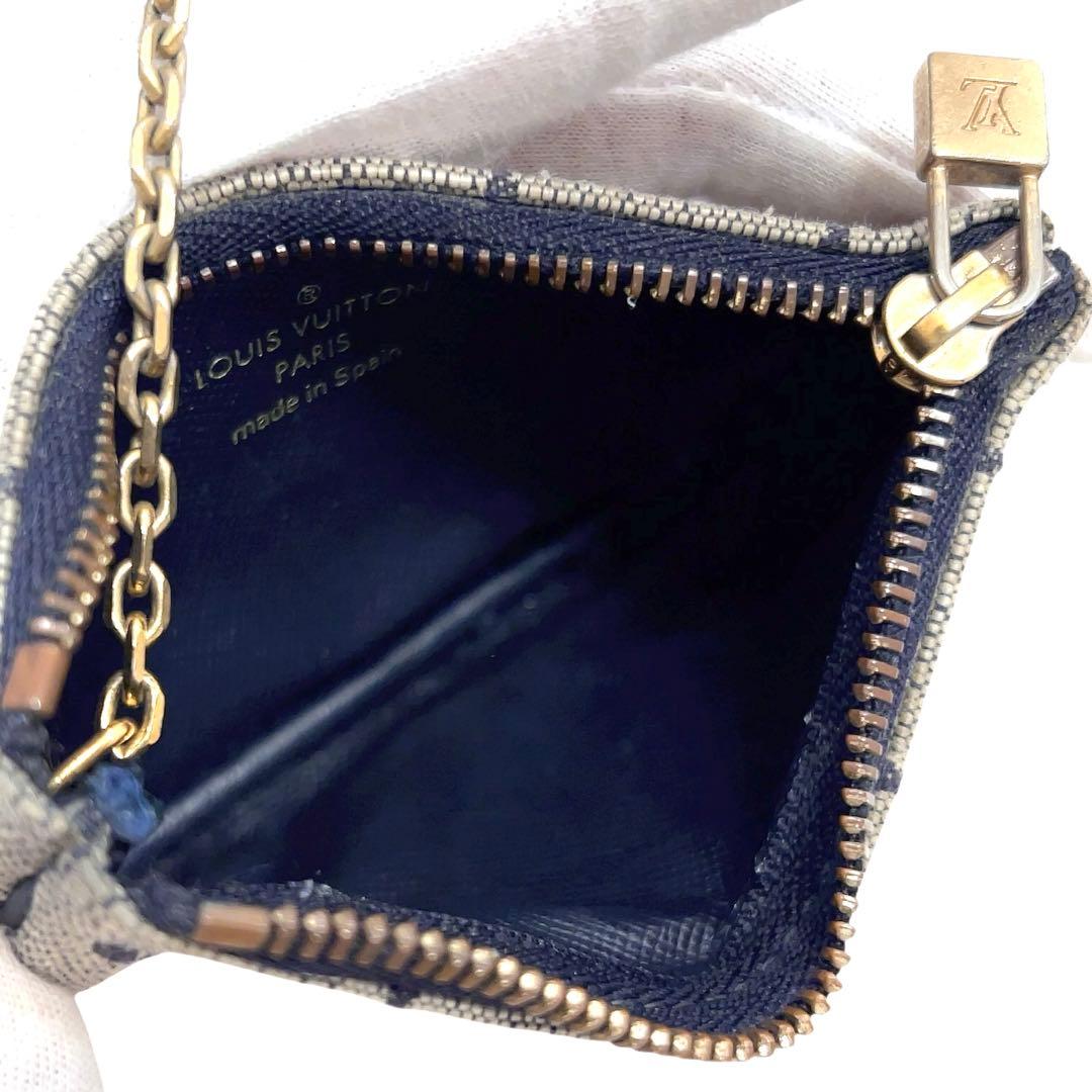 ルイヴィトン ケース モノグラムミニ ポシェットクレ 紺 M92236