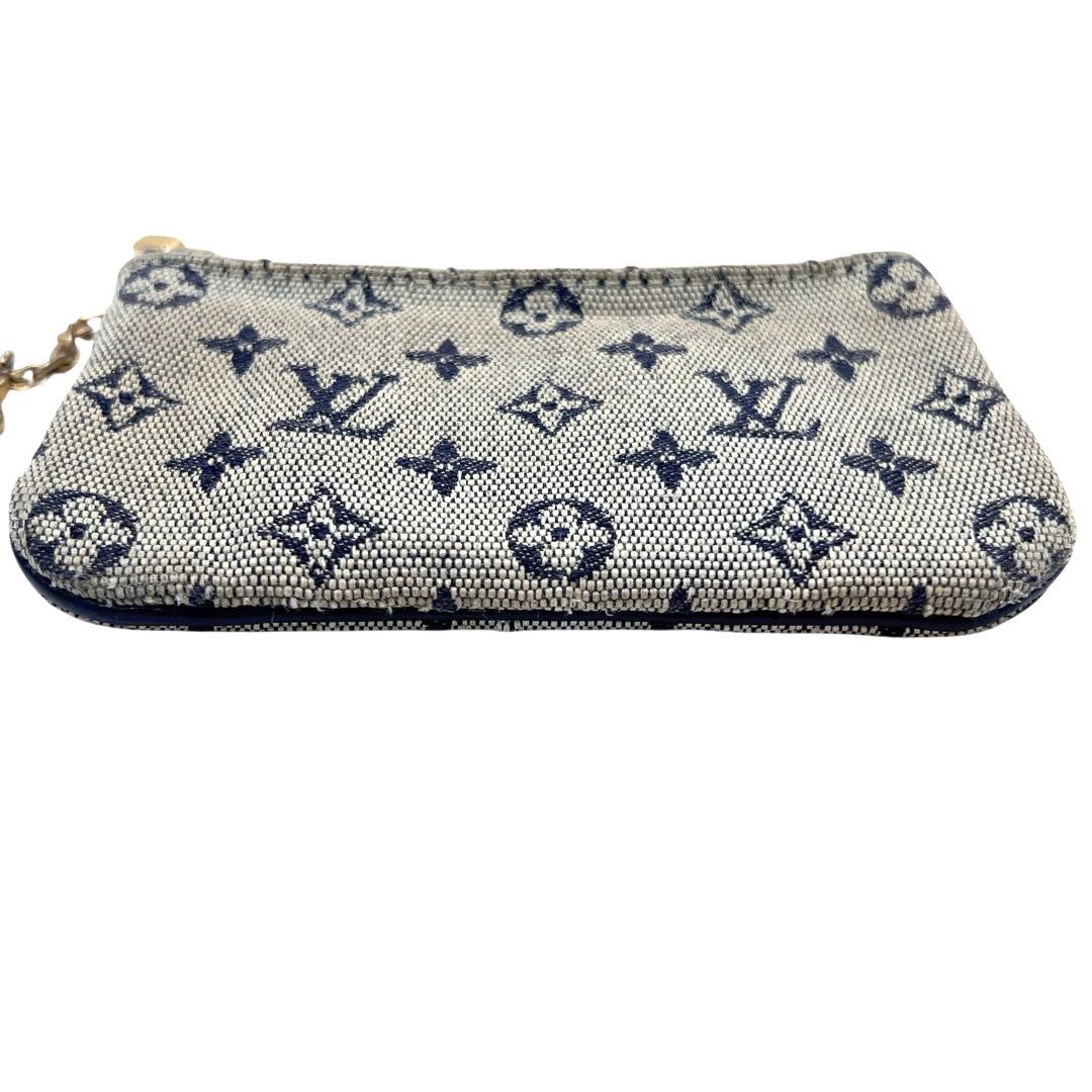 ルイヴィトン ケース モノグラムミニ ポシェットクレ 紺 M92236