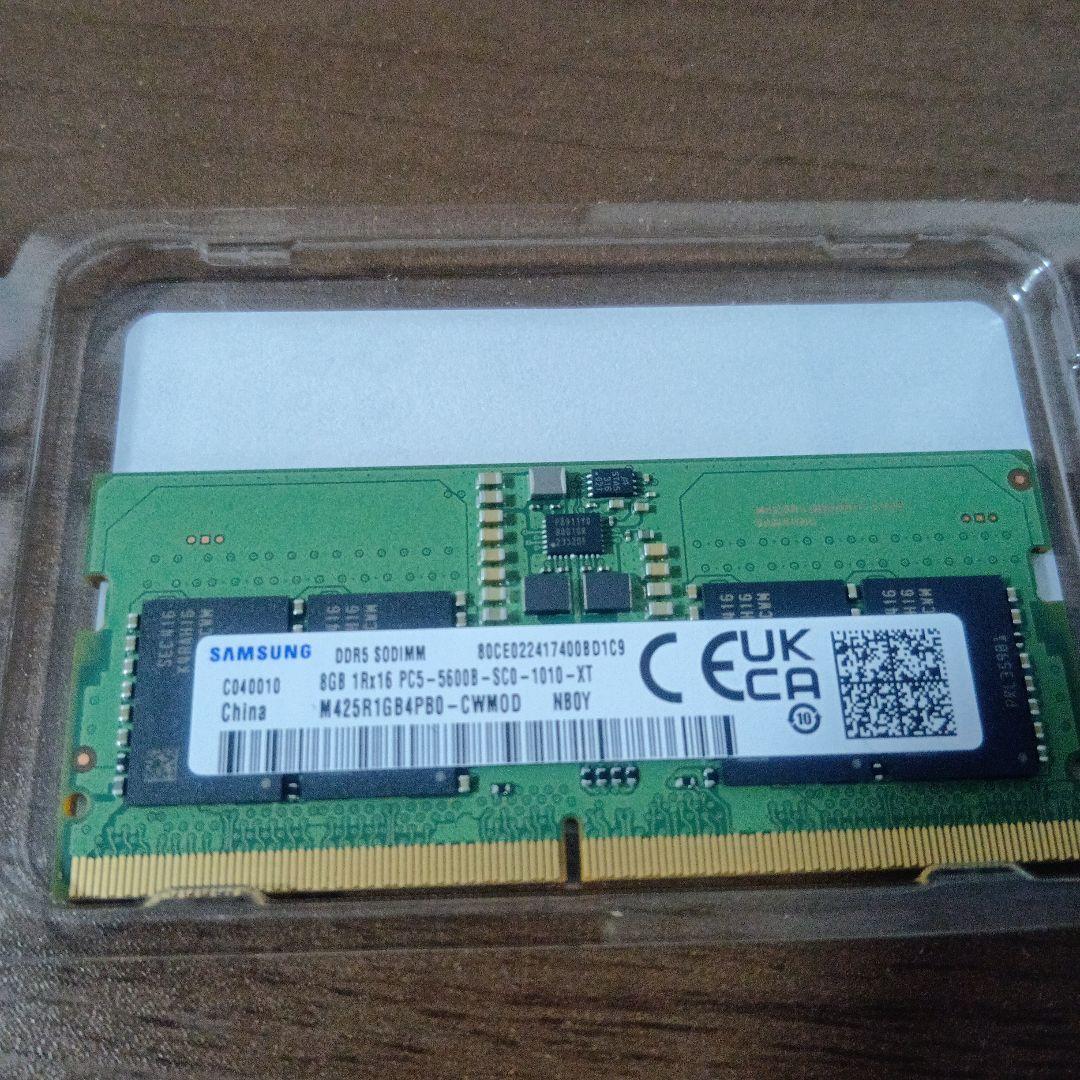 Samsung DDR5 8GB×2 SO-DIMM メモリー