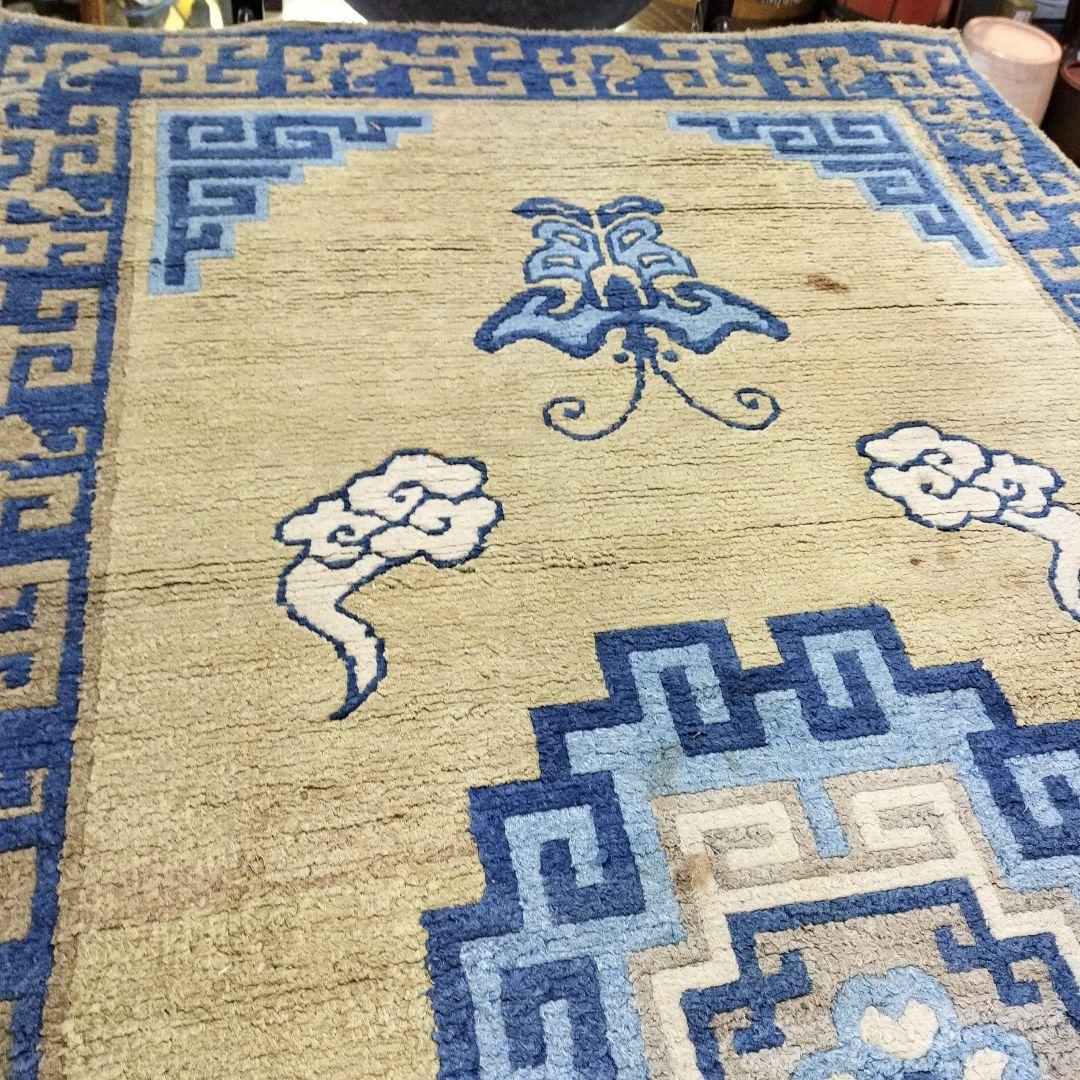 Beri７７７様　緞通　絨毯　古い敷物ラグ