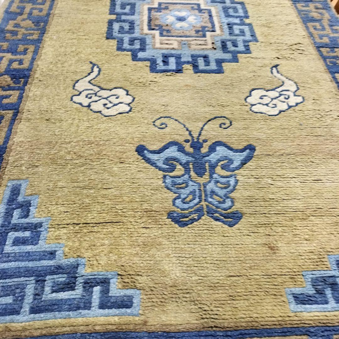 Beri７７７様　緞通　絨毯　古い敷物ラグ