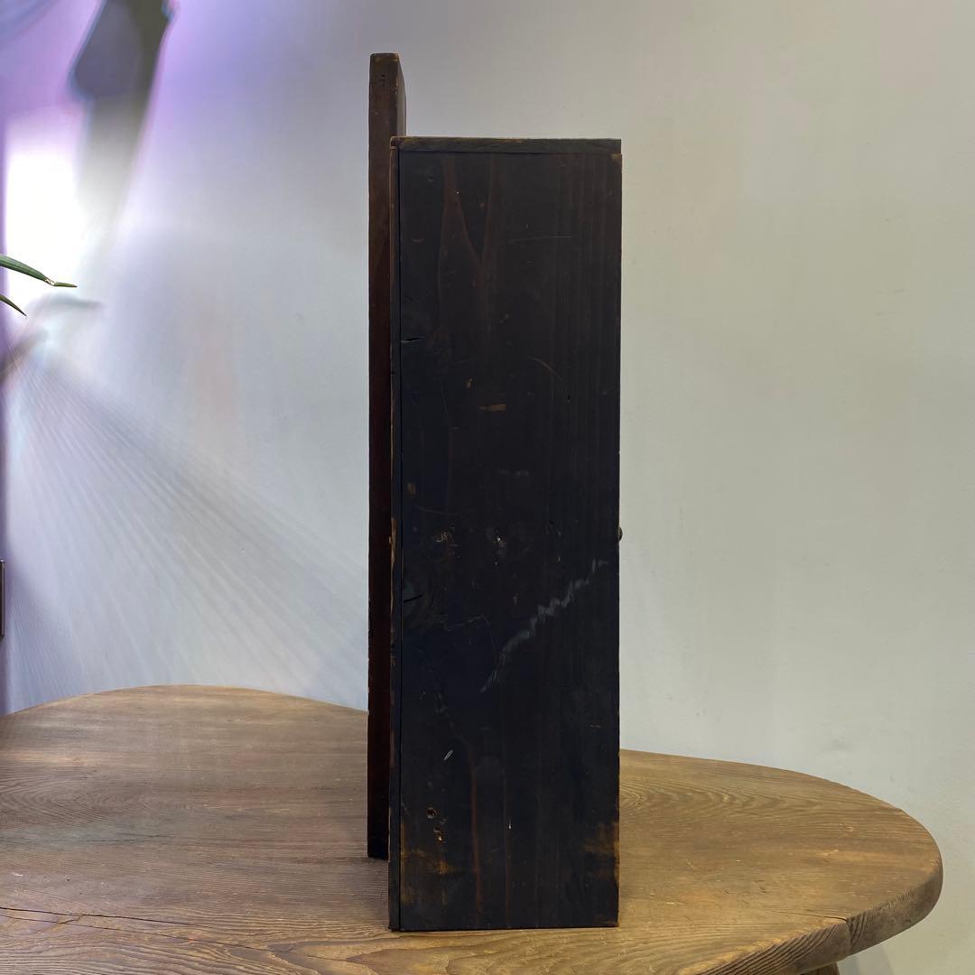 明治29年 ガラス扉の木製ケース アンティーク