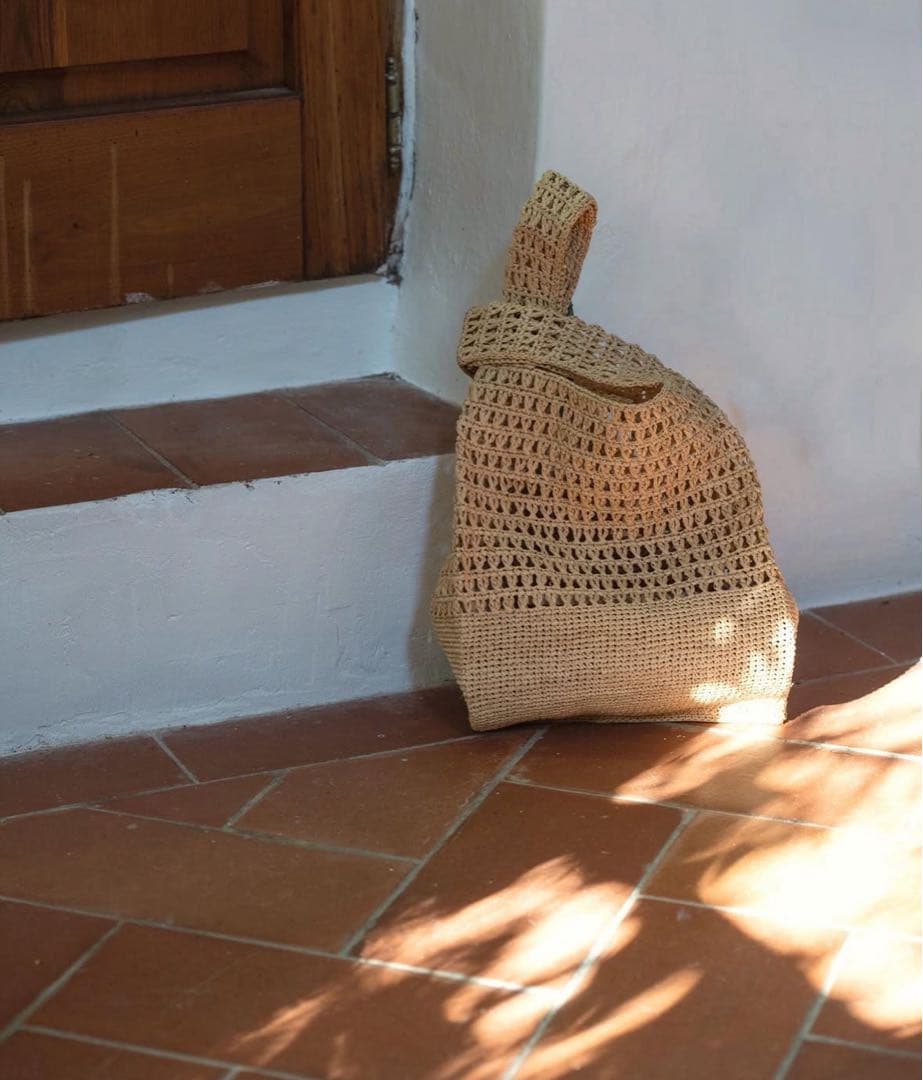 MAISON N.H PARIS 【美品】SOPHIE ラフィアハンドバッグ