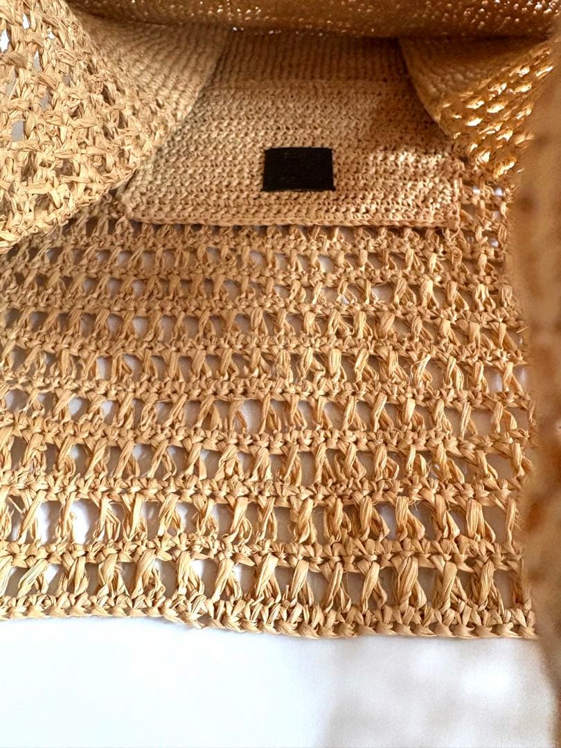 MAISON N.H PARIS 【美品】SOPHIE ラフィアハンドバッグ